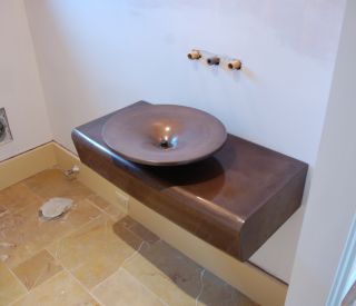 small concrete sink 6